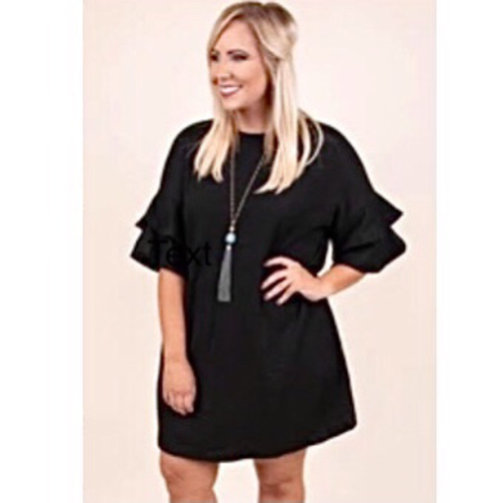 2XL Chic Soul ‘Under Love’s Spell’ black dress plus size